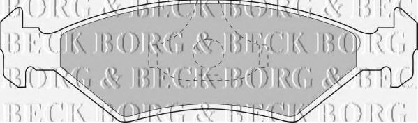 BORG & BECK BBP1118 Тормозные колодки BORG & BECK 