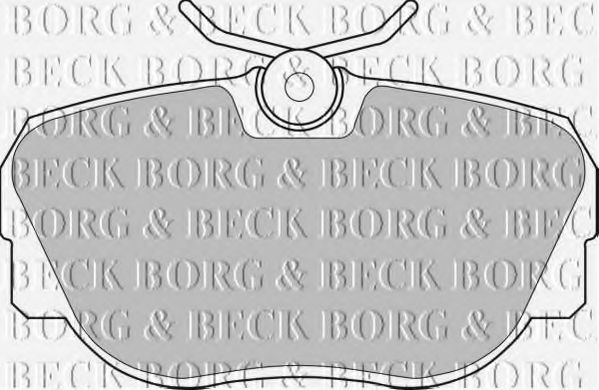 BORG & BECK BBP1119 Тормозные колодки BORG & BECK 