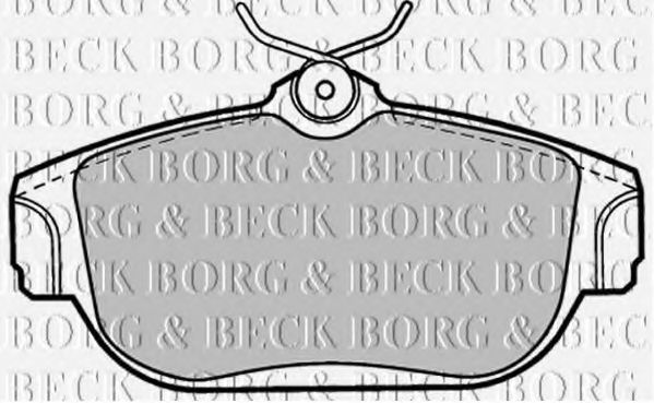 BORG & BECK BBP1120 Тормозные колодки BORG & BECK для VOLVO 940