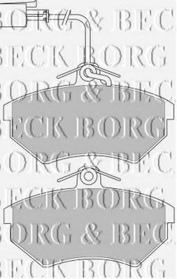 BORG & BECK BBP1123 Тормозные колодки BORG & BECK 