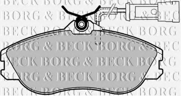 BORG & BECK BBP1124 Тормозные колодки BORG & BECK 