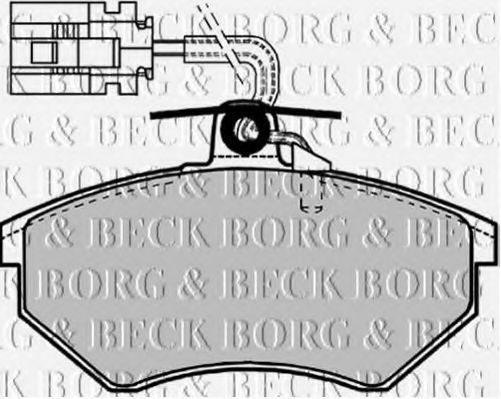 BORG & BECK BBP1127 Тормозные колодки BORG & BECK 