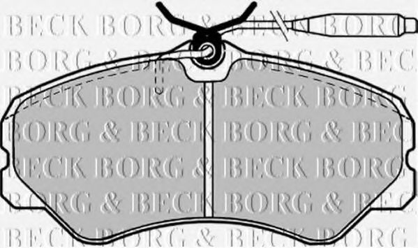 BORG & BECK BBP1130 Тормозные колодки для CITROËN C25