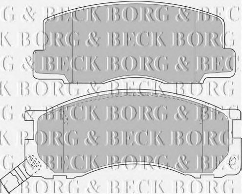 BORG & BECK BBP1131 Тормозные колодки BORG & BECK для TOYOTA