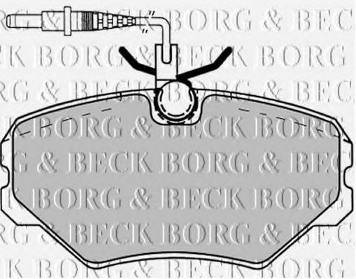 BORG & BECK BBP1137 Тормозные колодки BORG & BECK для PEUGEOT