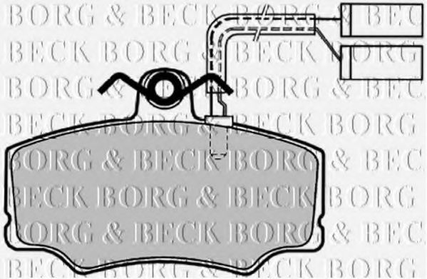 BORG & BECK BBP1139 Тормозные колодки BORG & BECK 