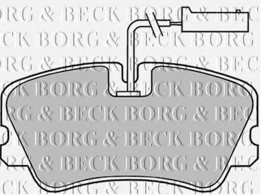 BORG & BECK BBP1140 Тормозные колодки BORG & BECK 