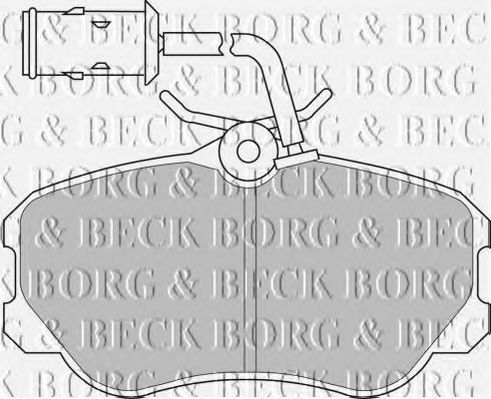 BORG & BECK BBP1141 Тормозные колодки BORG & BECK для ALFA ROMEO