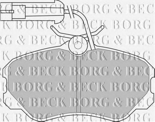 BORG & BECK BBP1142 Тормозные колодки BORG & BECK 