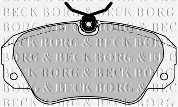 BORG & BECK BBP1143 Тормозные колодки BORG & BECK для OPEL