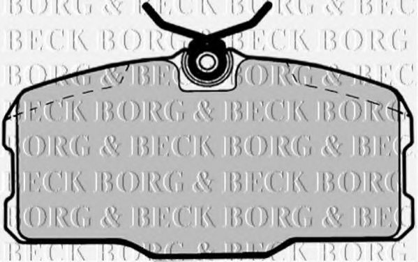 BORG & BECK BBP1145 Тормозные колодки BORG & BECK 
