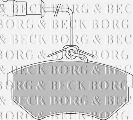 BORG & BECK BBP1146 Тормозные колодки BORG & BECK для AUDI