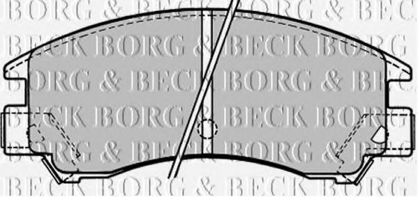 BORG & BECK BBP1148 Тормозные колодки BORG & BECK 