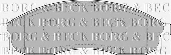 BORG & BECK BBP1151 Тормозные колодки BORG & BECK 
