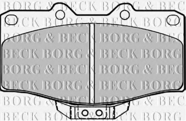 BORG & BECK BBP1152 Тормозные колодки BORG & BECK для TOYOTA