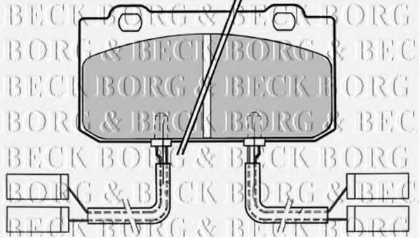 BORG & BECK BBP1154 Тормозные колодки BORG & BECK для ALFA ROMEO