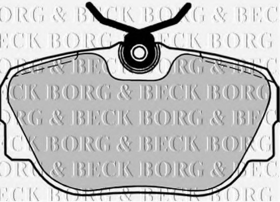BORG & BECK BBP1155 Тормозные колодки BORG & BECK 