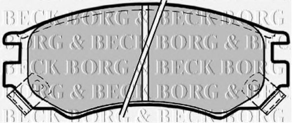 BORG & BECK BBP1156 Тормозные колодки BORG & BECK 