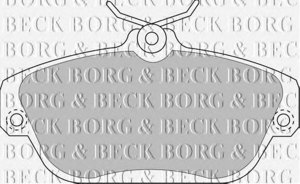 BORG & BECK BBP1157 Тормозные колодки для VOLVO V90
