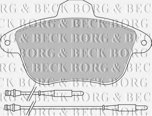 BORG & BECK BBP1159 Тормозные колодки BORG & BECK 