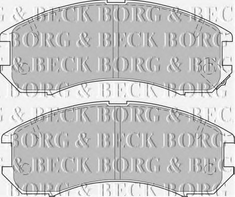 BORG & BECK BBP1162 Тормозные колодки BORG & BECK 