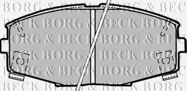 BORG & BECK BBP1164 Тормозные колодки BORG & BECK 