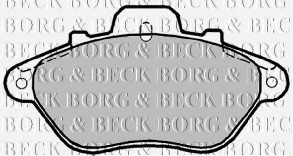 BORG & BECK BBP1165 Тормозные колодки BORG & BECK 