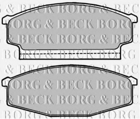 BORG & BECK BBP1167 Тормозные колодки BORG & BECK 