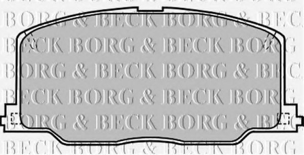 BORG & BECK BBP1168 Тормозные колодки BORG & BECK для TOYOTA