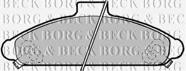 BORG & BECK BBP1172 Тормозные колодки BORG & BECK 