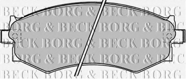 BORG & BECK BBP1173 Тормозные колодки BORG & BECK 