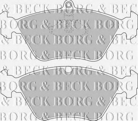 BORG & BECK BBP1174 Тормозные колодки BORG & BECK 