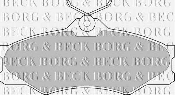 BORG & BECK BBP1175 Тормозные колодки BORG & BECK 