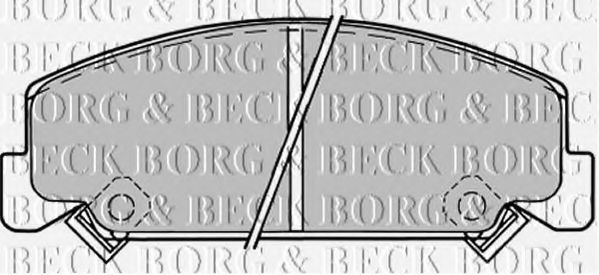 BORG & BECK BBP1176 Тормозные колодки BORG & BECK 