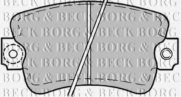 BORG & BECK BBP1178 Тормозные колодки BORG & BECK 
