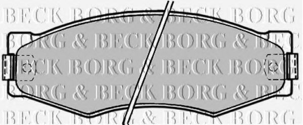 BORG & BECK BBP1180 Тормозные колодки BORG & BECK 
