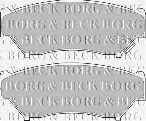 BORG & BECK BBP1184 Тормозные колодки BORG & BECK для SUZUKI