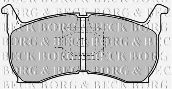 BORG & BECK BBP1185 Тормозные колодки BORG & BECK 