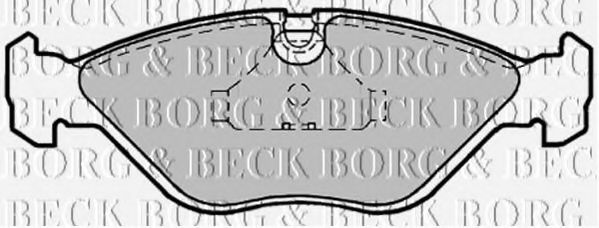 BORG & BECK BBP1186 Тормозные колодки BORG & BECK для SAAB