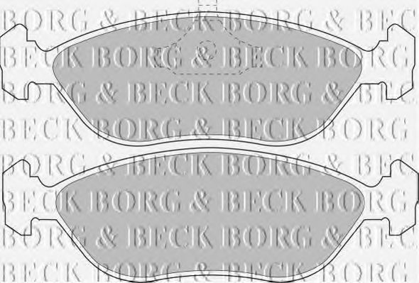 BORG & BECK BBP1188 Тормозные колодки BORG & BECK для VOLVO