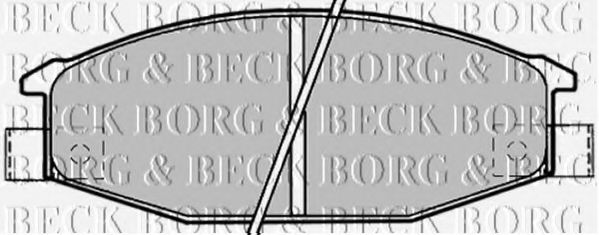 BORG & BECK BBP1192 Тормозные колодки BORG & BECK 