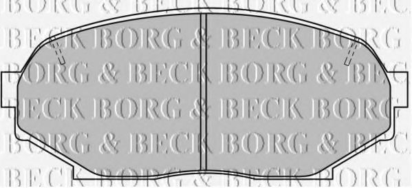 BORG & BECK BBP1194 Тормозные колодки BORG & BECK для MAZDA