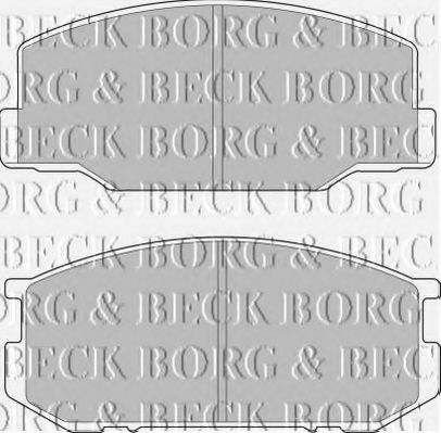 BORG & BECK BBP1196 Тормозные колодки BORG & BECK 
