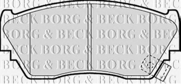 BORG & BECK BBP1197 Тормозные колодки BORG & BECK 