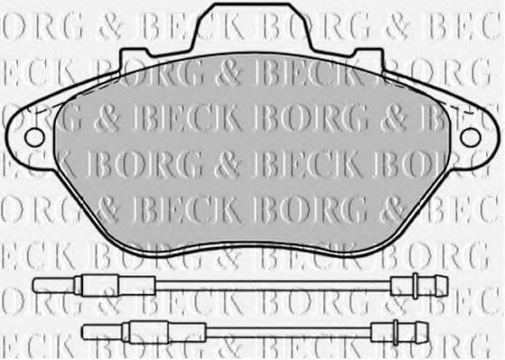BORG & BECK BBP1199 Тормозные колодки BORG & BECK для PEUGEOT