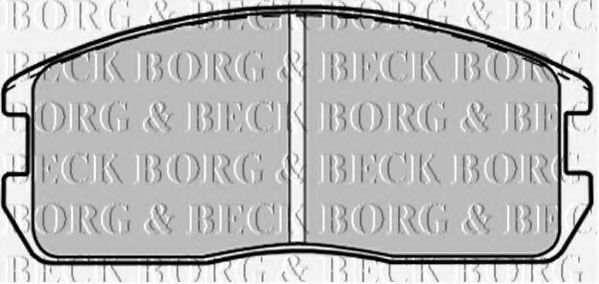 BORG & BECK BBP1200 Тормозные колодки BORG & BECK 