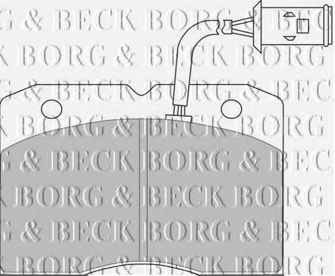 BORG & BECK BBP1202 Тормозные колодки BORG & BECK 