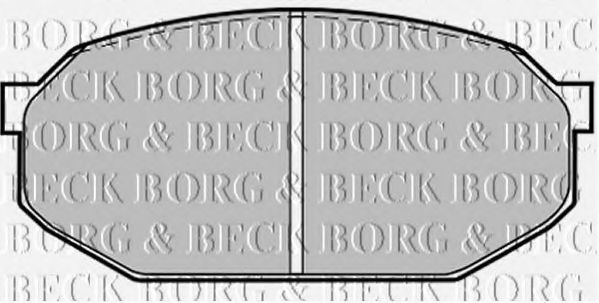 BORG & BECK BBP1205 Тормозные колодки BORG & BECK 