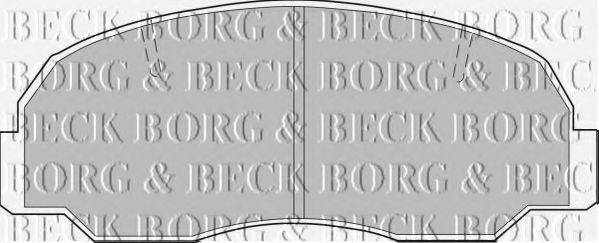 BORG & BECK BBP1206 Тормозные колодки BORG & BECK 