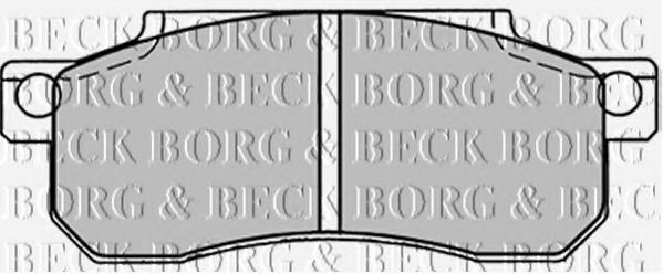 BORG & BECK BBP1207 Тормозные колодки BORG & BECK 